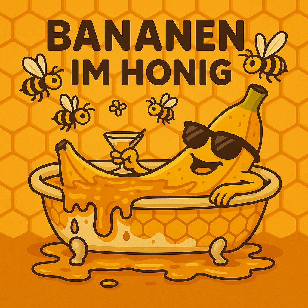 Bananen im Honig