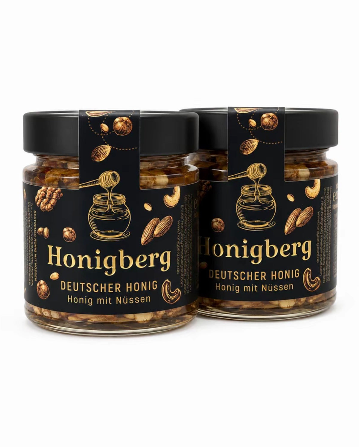 Honig mit Nüssen – Vorteilspack 2–5 Gläser
